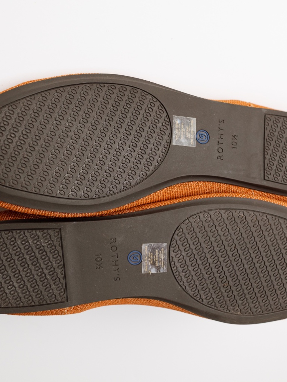 Rothy's Round Toe Flats in a beautiful copper/tan color size 10 1/2 - Picture 12 of 16